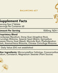 HAO Life Balancing Act Supplement Facts